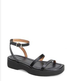 MADEWELL BIRDIE DOUBLE STRAP PLATFORM SANDAL SIZE 8.5