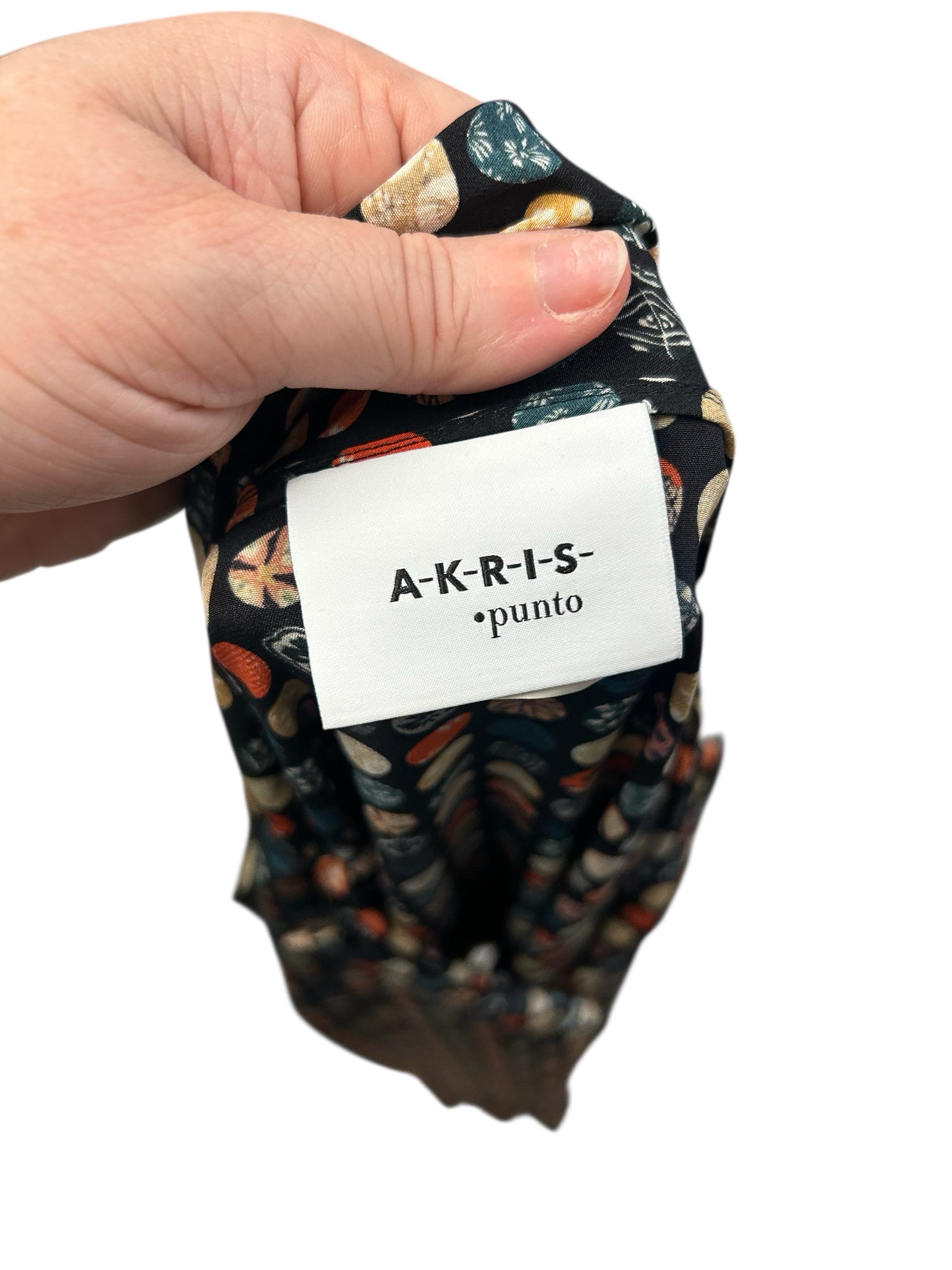 AKRIS PUNTO 2025 MULBERRY SILK BOW NECK RUFFLE DRESS SIZE 12