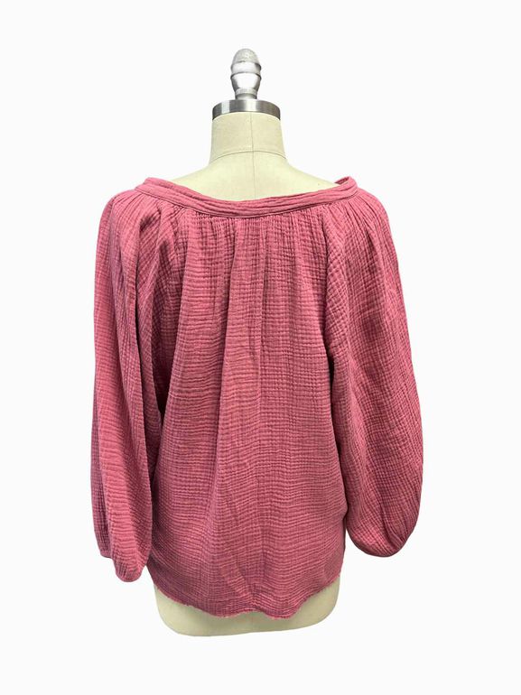 NATION LTD MIMI ROMANCE PEASANT TOP SIZE: M