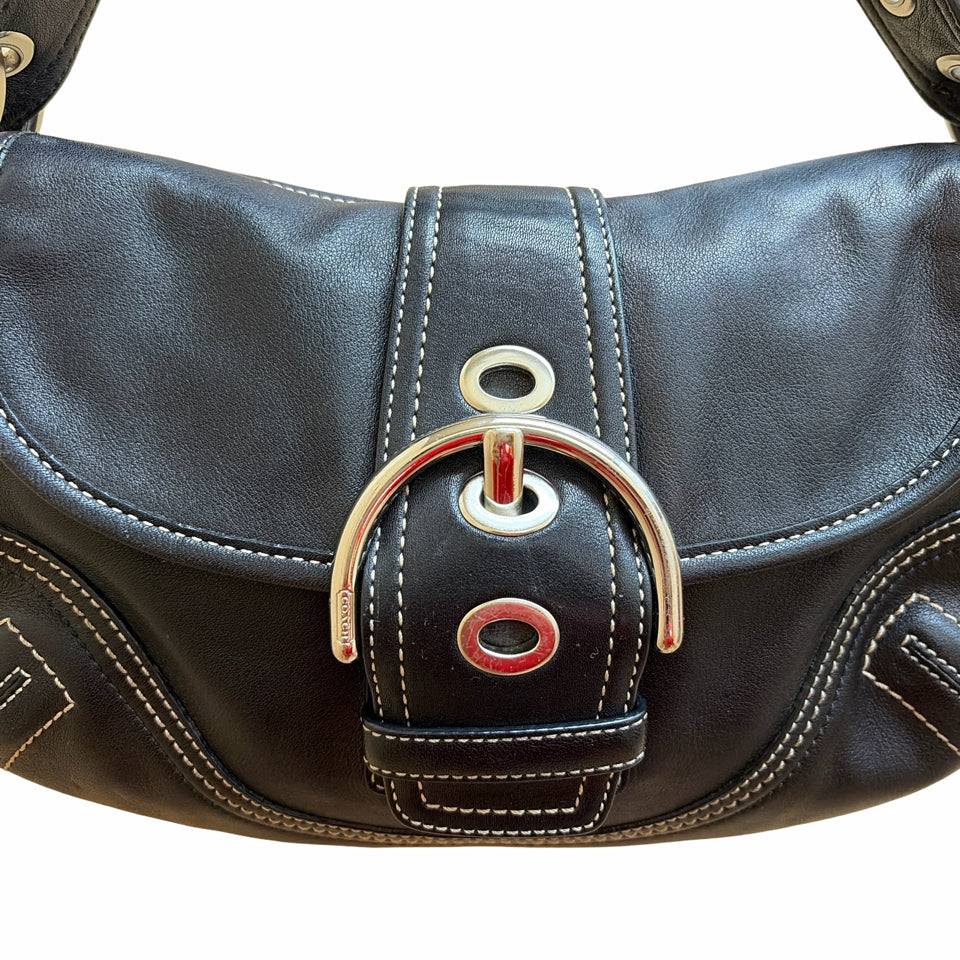 COACH VINTAGE '90s/00s SOHO LEATHER SHOULDER MINI BAG F10188