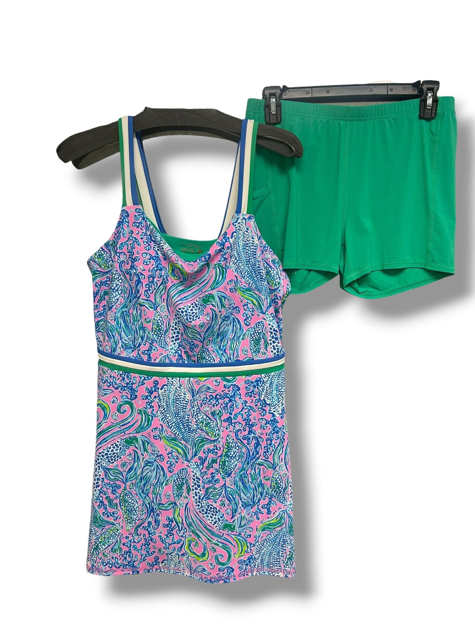LILLY PULITZER DEIDRA UPF 50+ ACTIVE DRESS WITH SHORTS SIZE MEDIUM