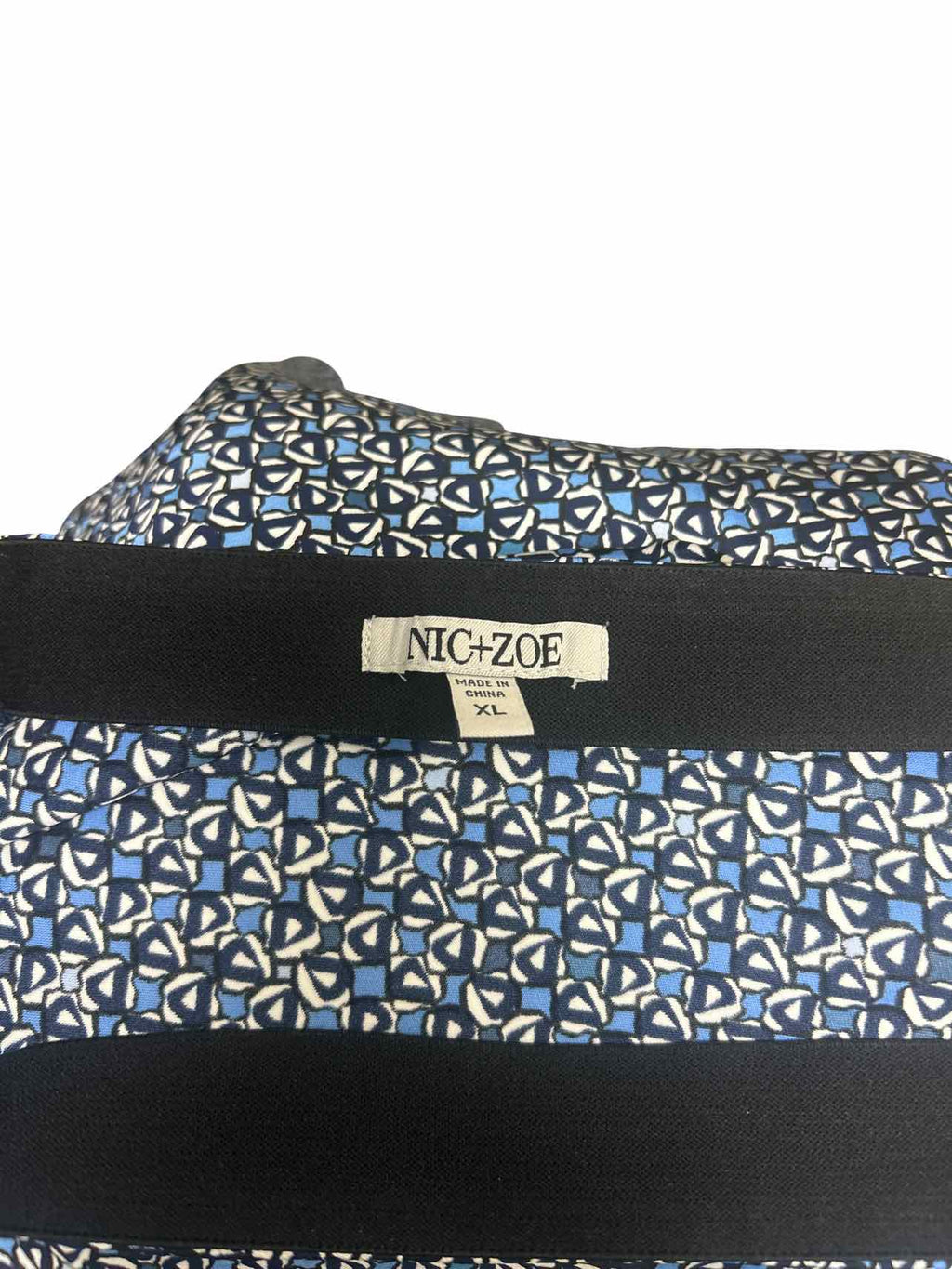 NIC+ZOE MONOGRAM MIX PRINT SLIP SKIRT SIZE: XL