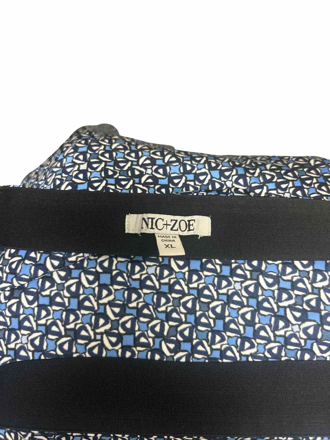 NIC+ZOE MONOGRAM MIX PRINT SLIP SKIRT SIZE: XL
