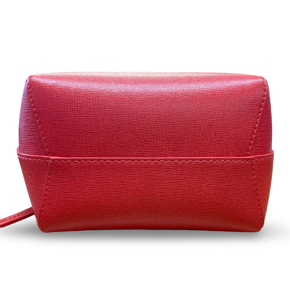 MANSUR GAVRIEL RED FLAMMA FLAME MINI BUCKET BAG