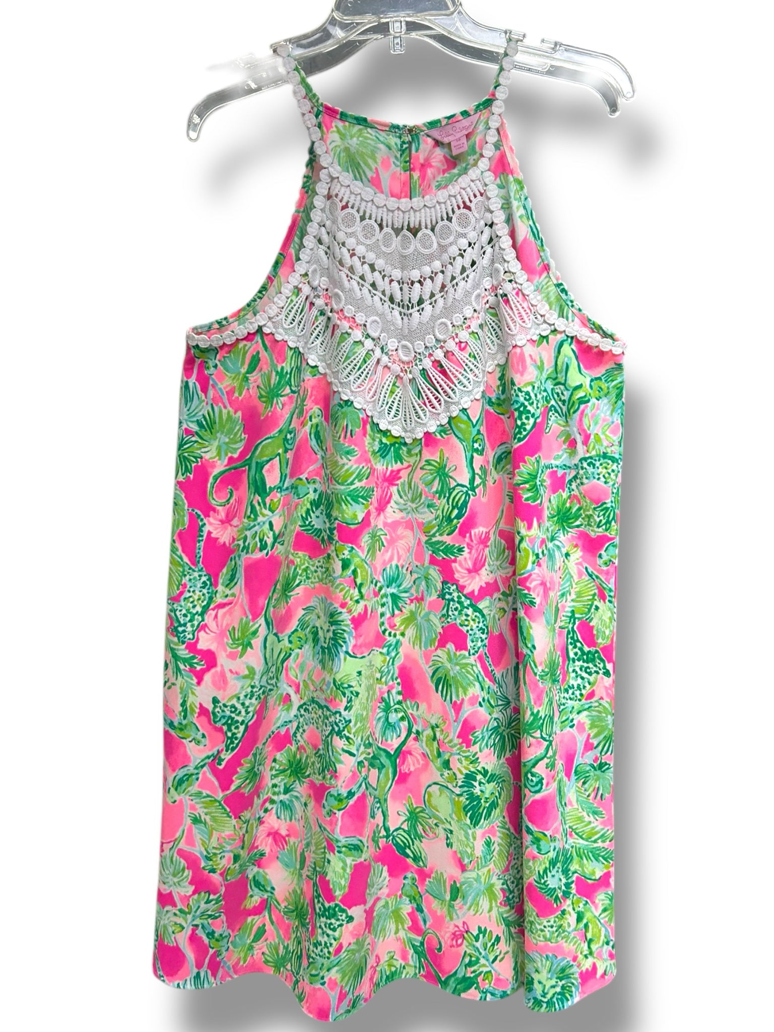 NWT LILLY PULITZER PEARL SOFT SHIFT RAX BERRY CATTY SHACK PRINT DRESS SIZE 16