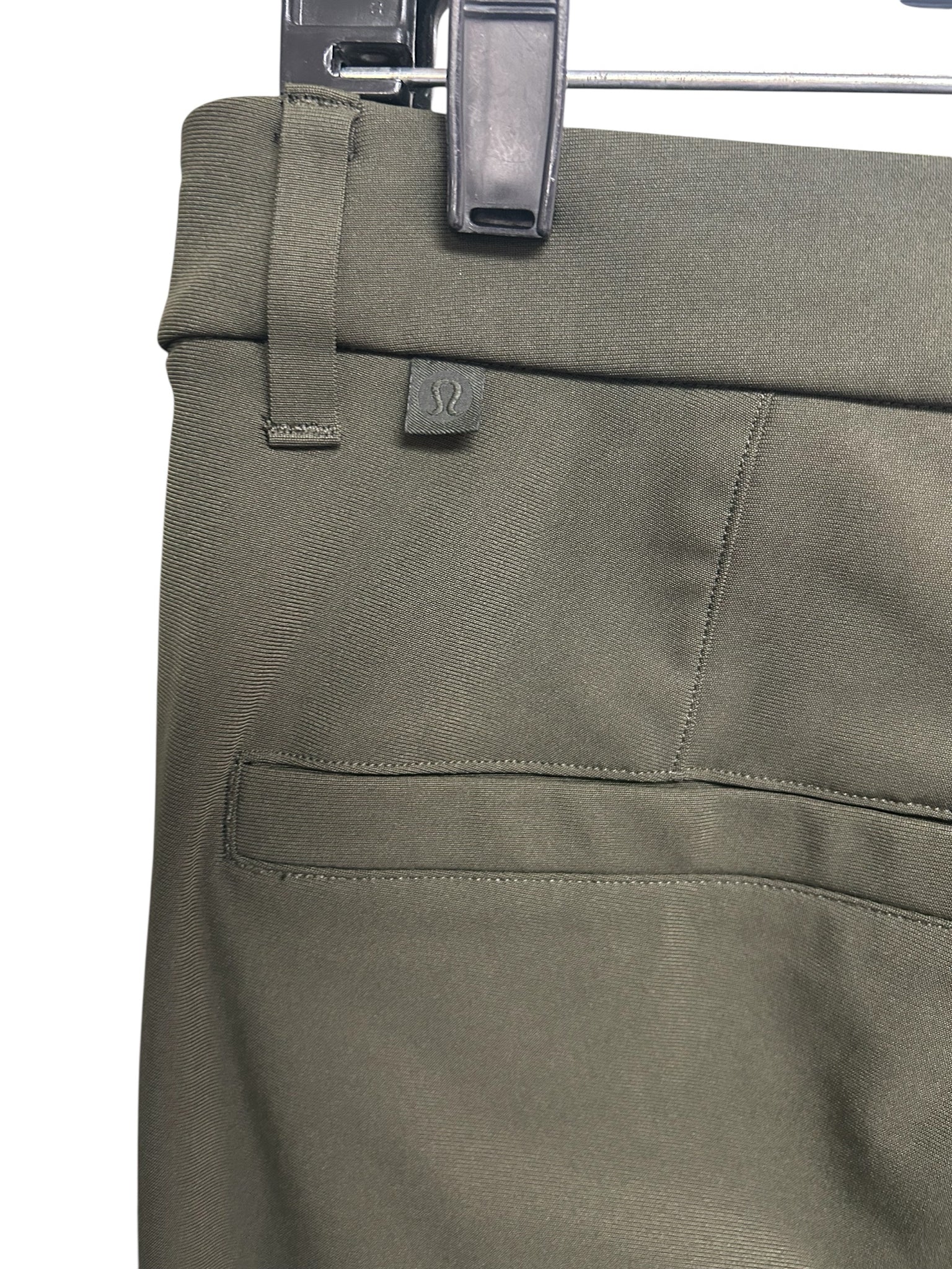 LULULEMON ABC STANDARD FIT OLIVE GREEN PANTS SIZE 32