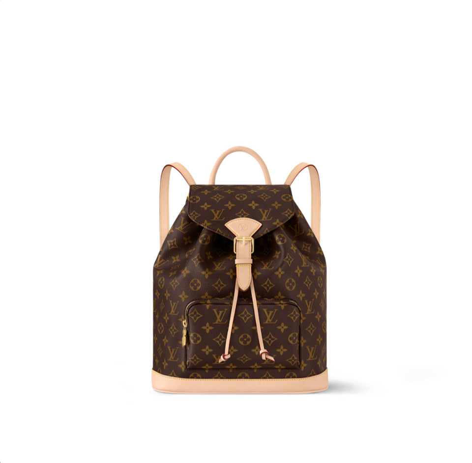 NEW IN BOX LOUIS VUITTON MONTSOURIS MM MONOGRAM CANVAS BACKPACK