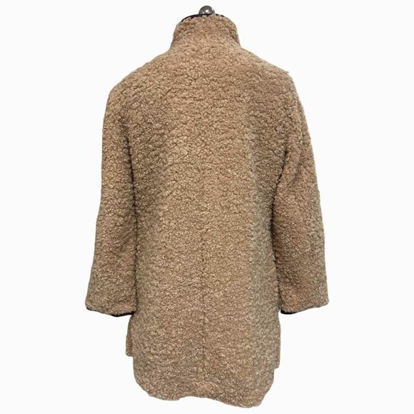 SAM EDELMAN NWT! PIPED TEDDY BROWN COAT SIZE S