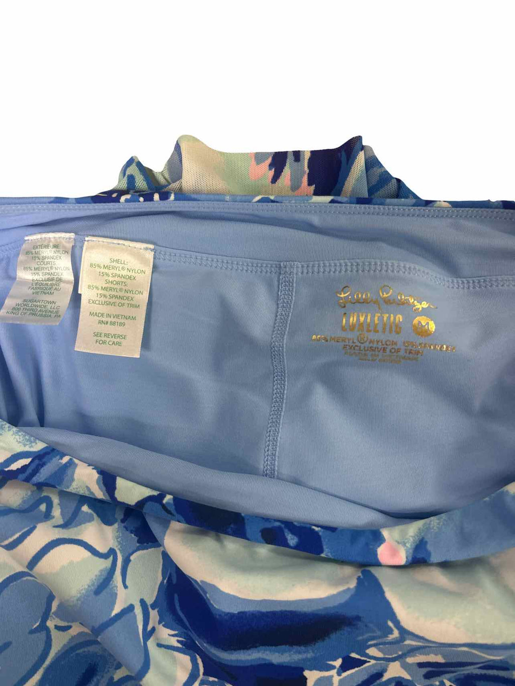 LILLY PULITZER LUXLETIC CALYPSO COAST ANNORA SKORT SIZE: M