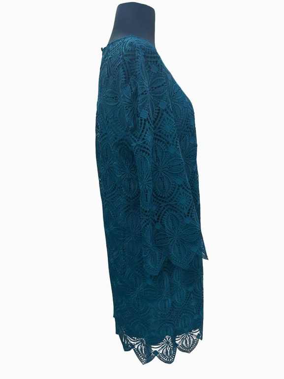 TRINA TURK NWT TRINA TURK LACE ATLANTIC SHIFT DRESS SIZE: 8