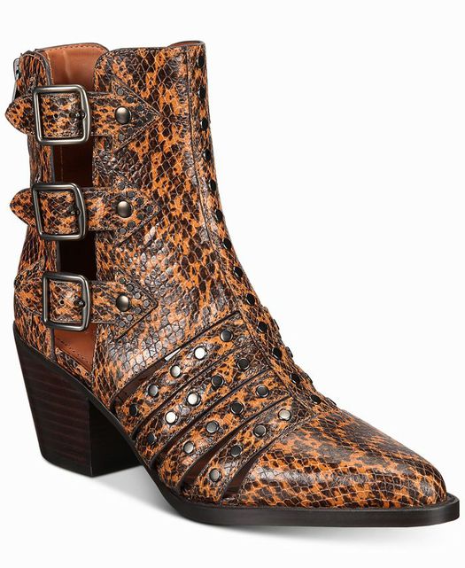 COACH G4202 PHOEBE BOOTIES SNAKE PRINT 6