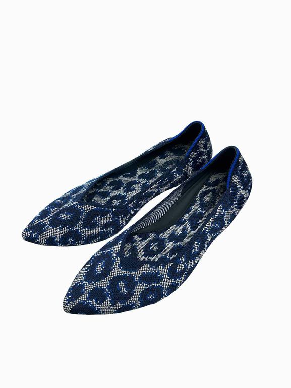 ROTHY'S POINT II INDIGO CAT FLAT SIZE: 10