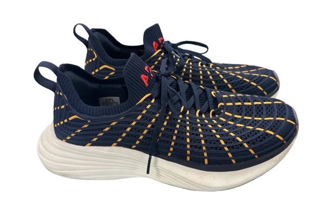 APL x ORACLE TECHLOOM ZIPLINE WOMENS SNEAKER NAVY/GOLD SIZE 10