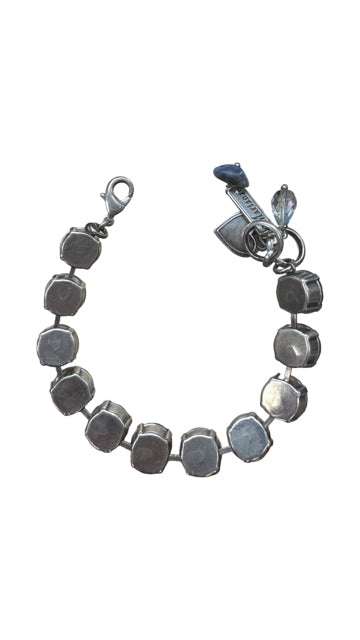 MARIANA SMOKEY BLUE SWAROVSKI CRYSTAL TENNIS BRACELET