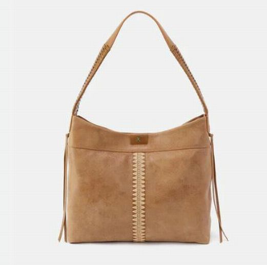 HOBO HONEY SUEDE ROMY LEATHER SHOULDER SLOUCHY FRINGE BAG