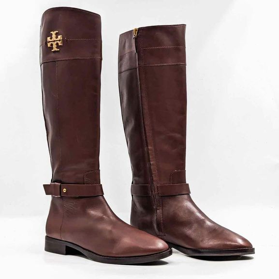 TORY BURCH  NWOB TORY BURCH KNEE HIGH LEATHER RIDING BOOTS SIZE: 8.5