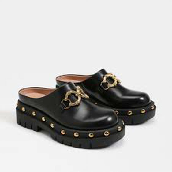 SAM EDELMAN CIRCUS ANNIE CHUNKY LEATHER CLOG SIZE: 10