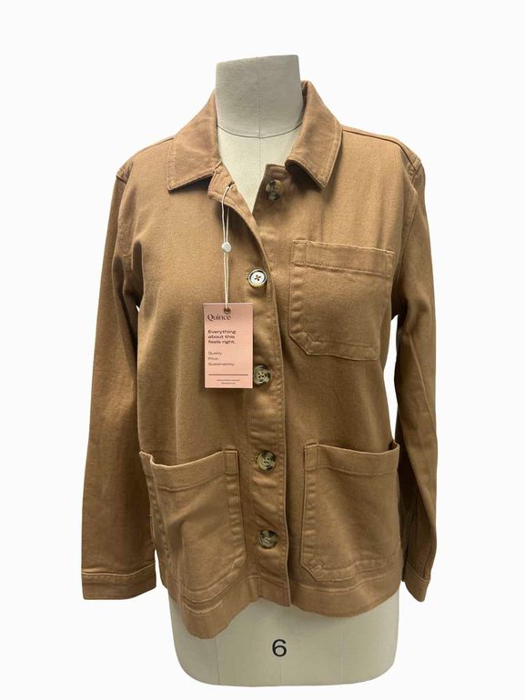 QUINCE NWT! ORGANIC COTTON COMFORT STRETCH CHORE JACKET SIZE: XS