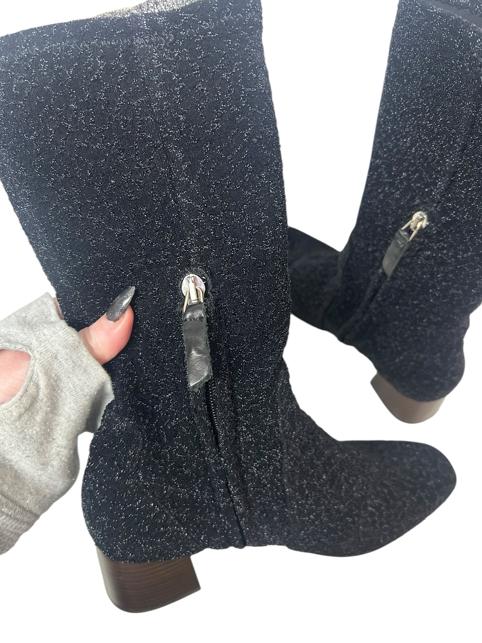 ANDRE ASSOUS VENUS SPARKLY SOCK BOOT SIZE 9