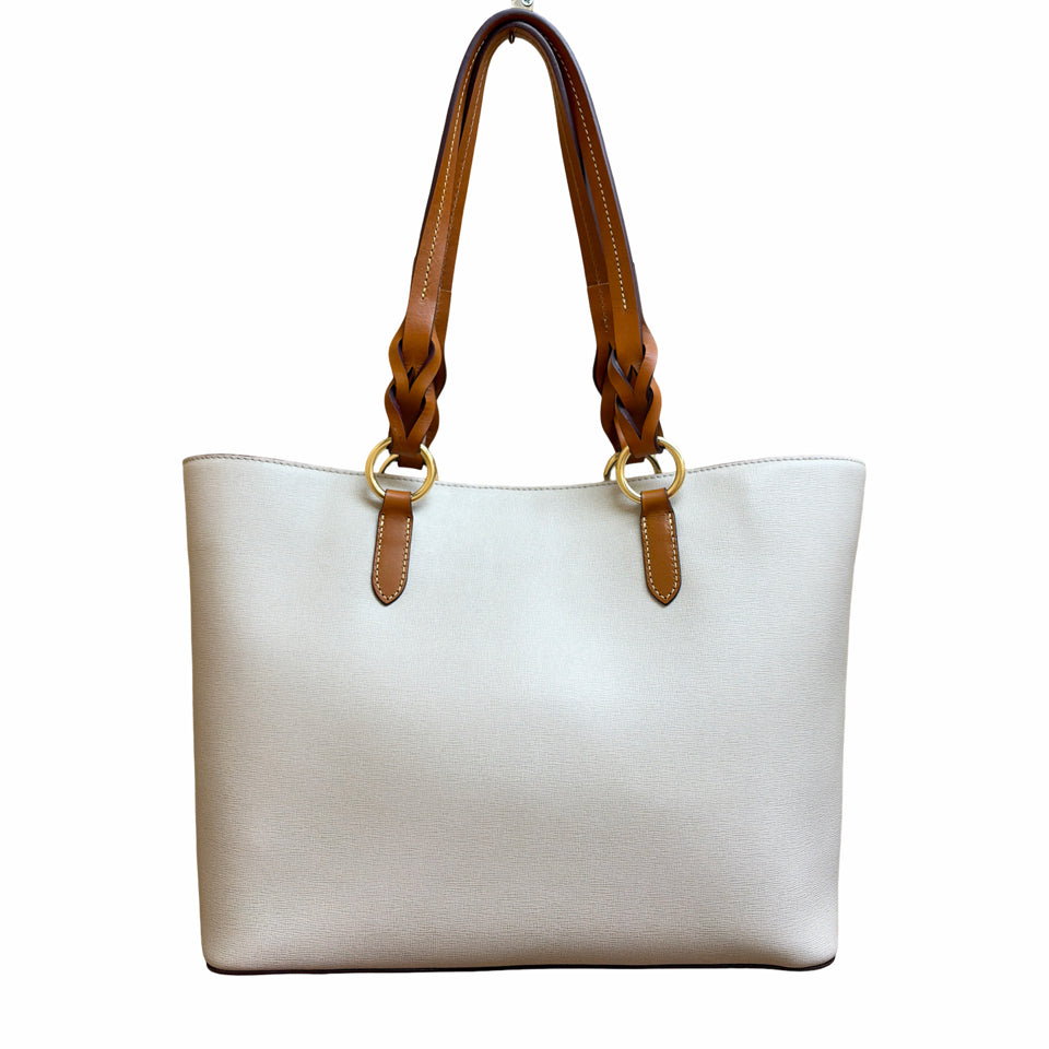 DOONEY & BOURKE TAMMY LARGE TOTE SAFFIANO "LINEN" LEATHER