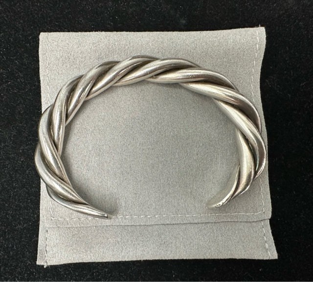 SILPADA B0014 STERLING TRIBAL TWISTED CUFF BRACELET