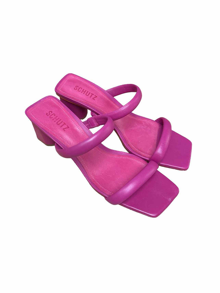 SCHUTZ NWOB!  ULLY BLOCK HEEL SANDAL PINK 8.5