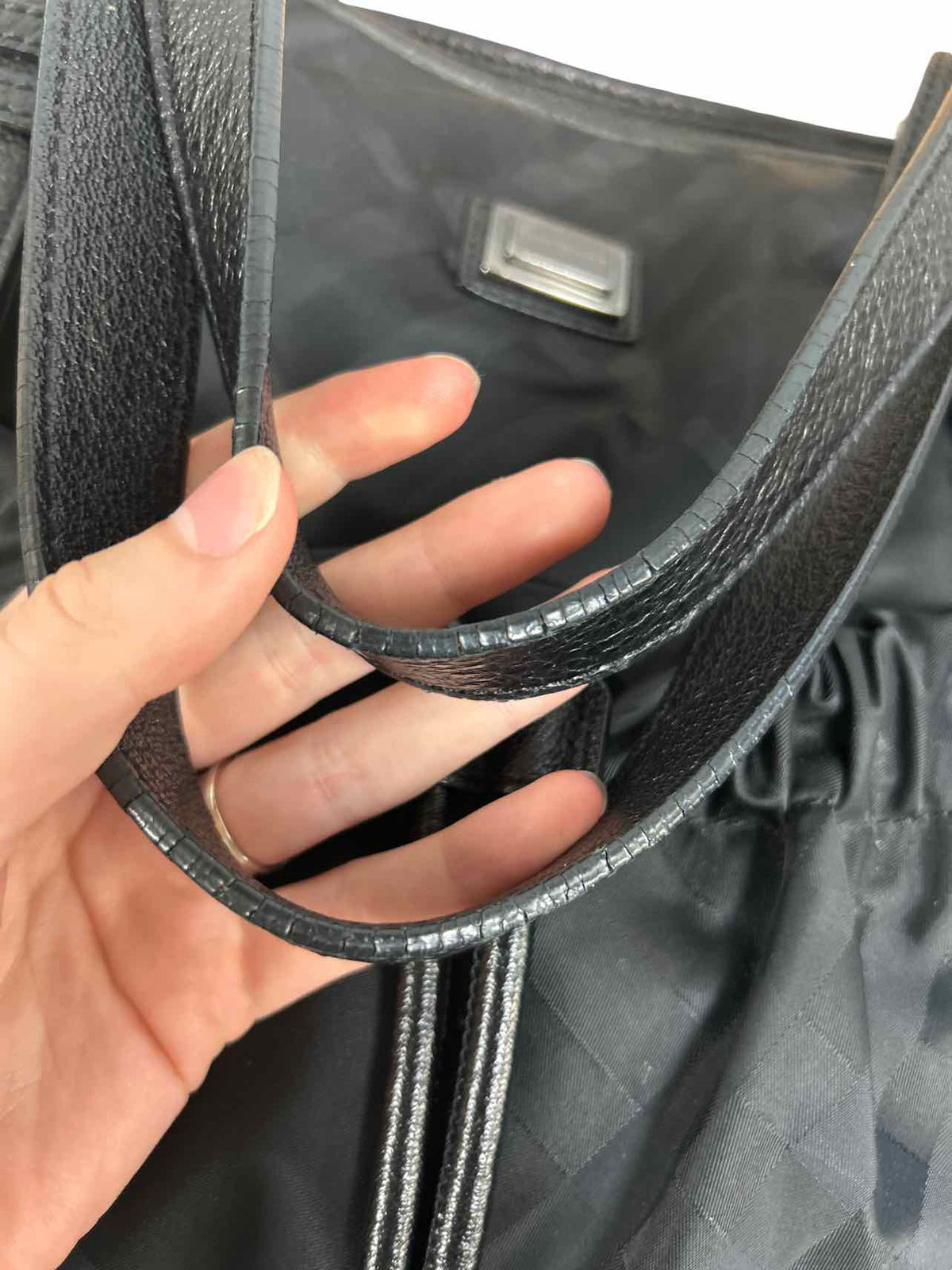 BURBERRY NOVA CHECK NYLON LEATHER