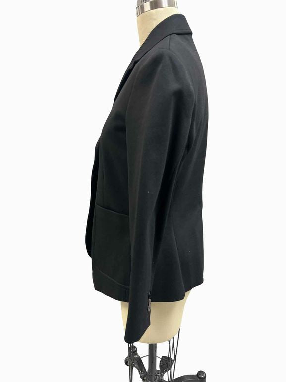 THEORY CLASSIC SHRUNKEN PATCH POCKET COTTON BLEND BLAZER SIZE: 8