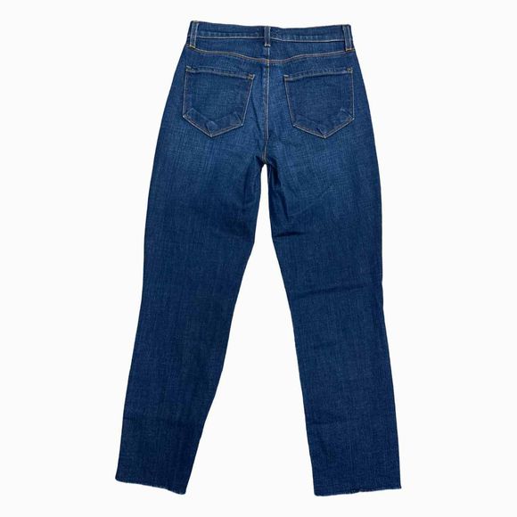 L'AGENCE SADA HIGH RISE CROP DENIM JEANS IN SEQUOIA SIZE 25