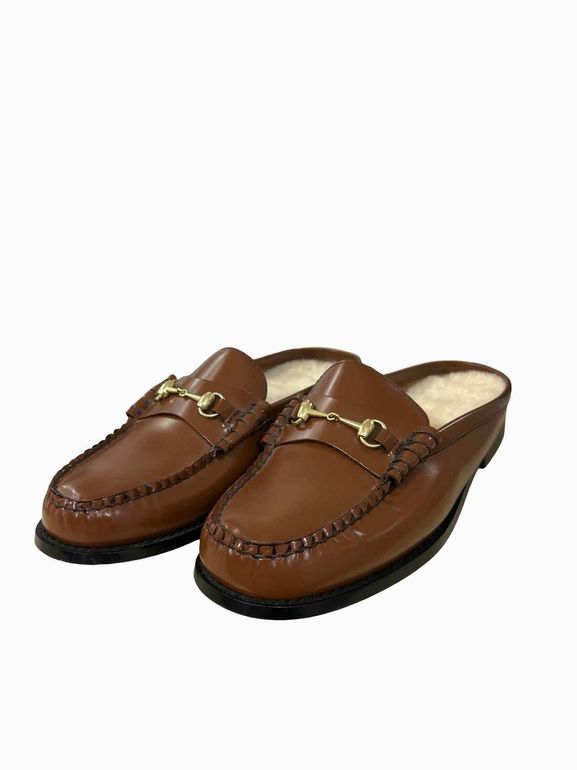 WEEJUNS GH BASS WEEJUNS LIANNA SHEARLING MULE SIZE: 9.5