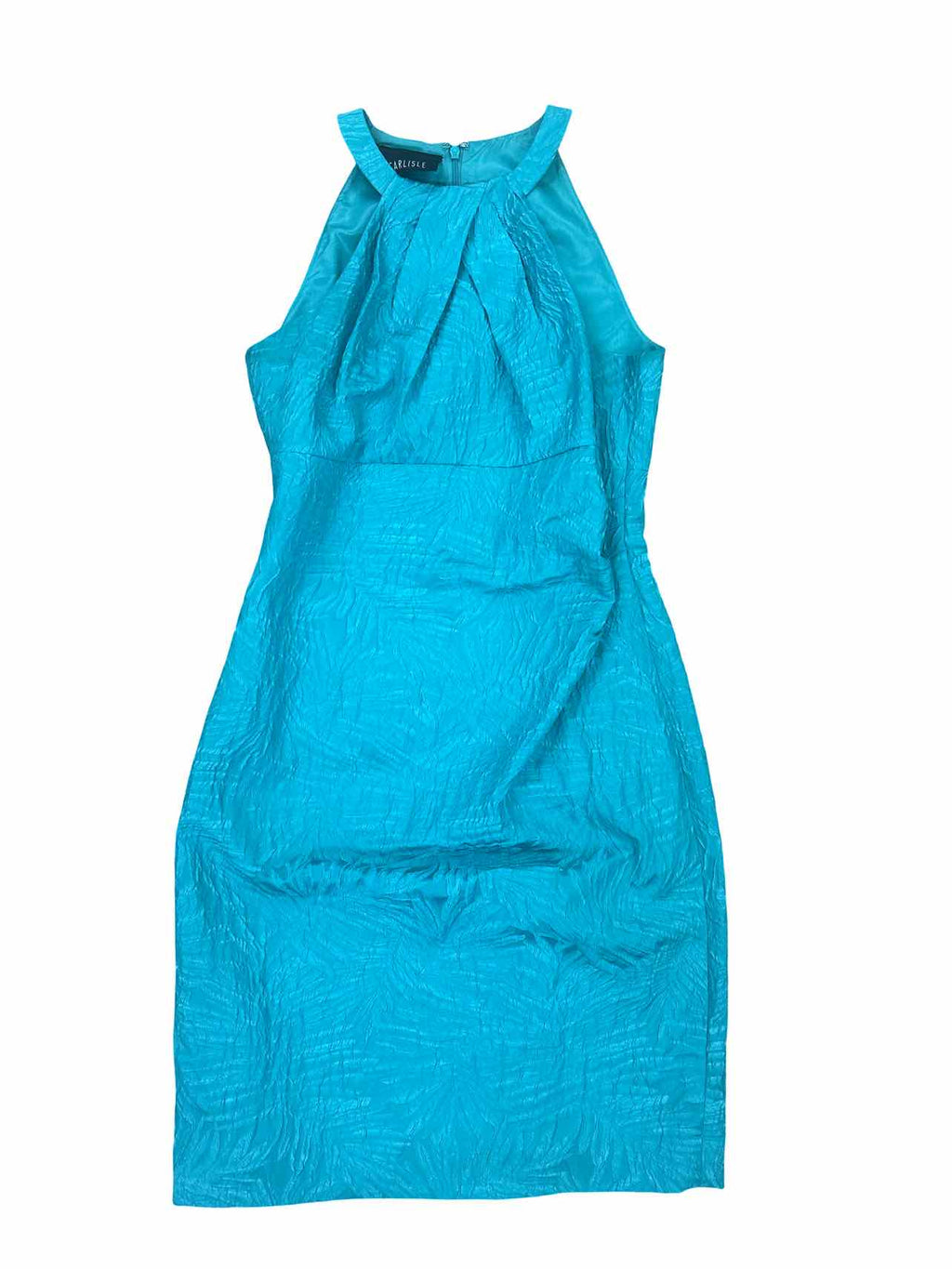 CARLISLE JACQUARD HALTER COCKTAIL DRESS SIZE:12