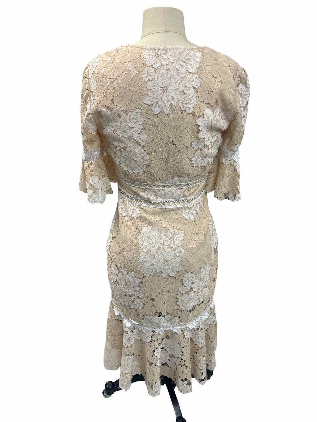 SAYLOR MAGGY FLORAL LACE MIDI SIZE: S
