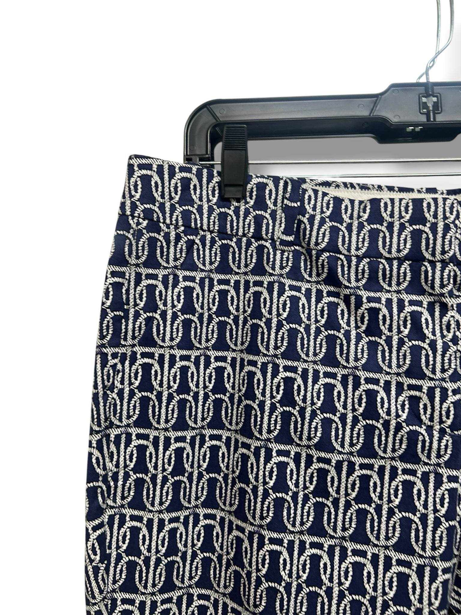 NWT J.CREW NAUTICAL ROPE NAVY CAFE CAPRI SIZE 10