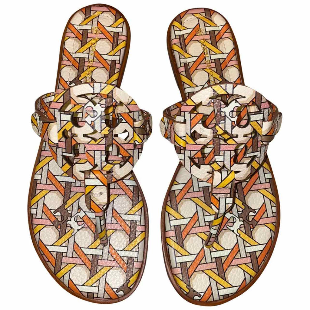 TORY BURCH LEATHER MILLER SANDAL SIZE: 11