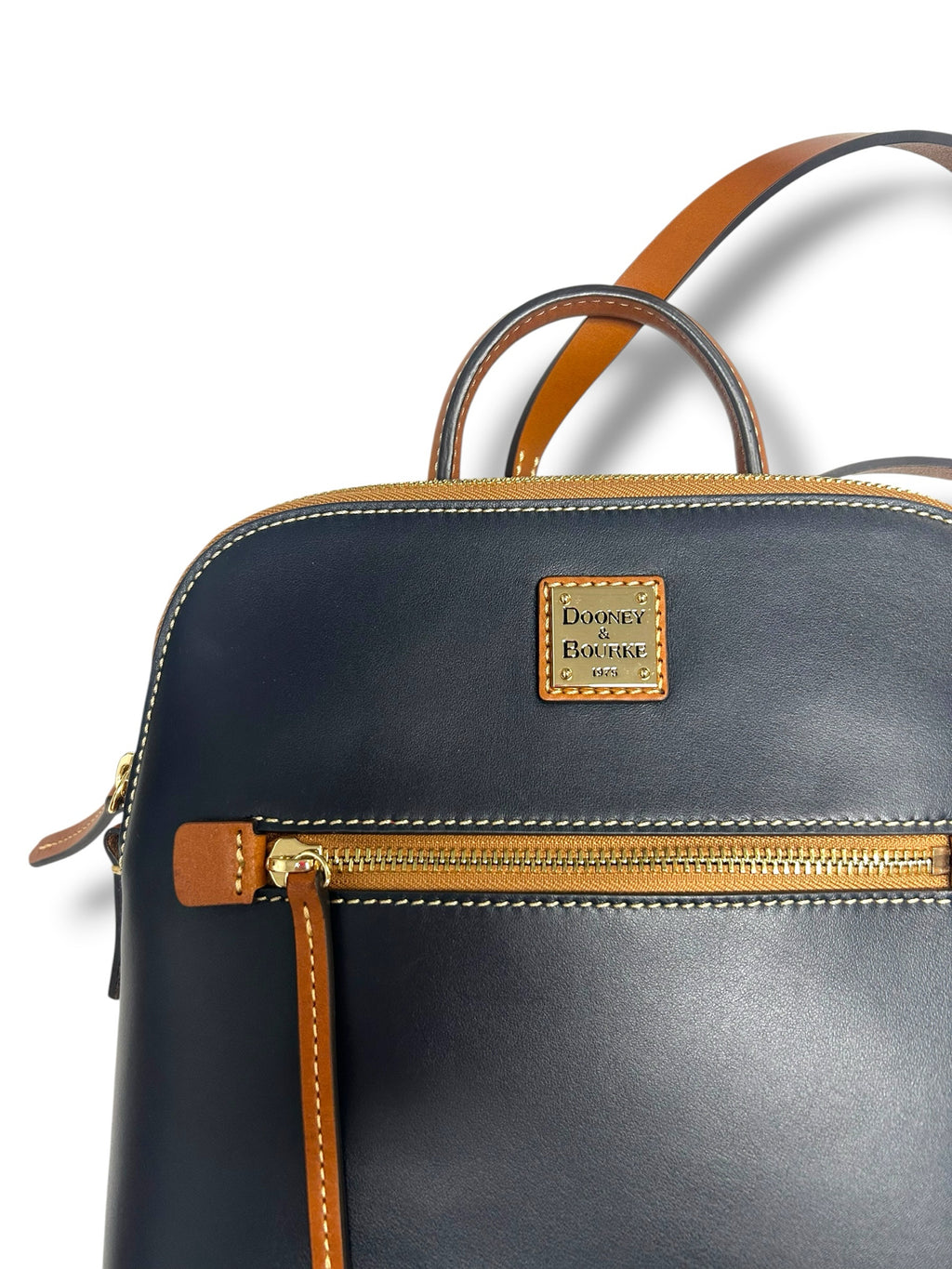 NEW DOONEY AND BOURKE WEXFORD LEATHER BACKPACK IN MIDNIGHT BLUE