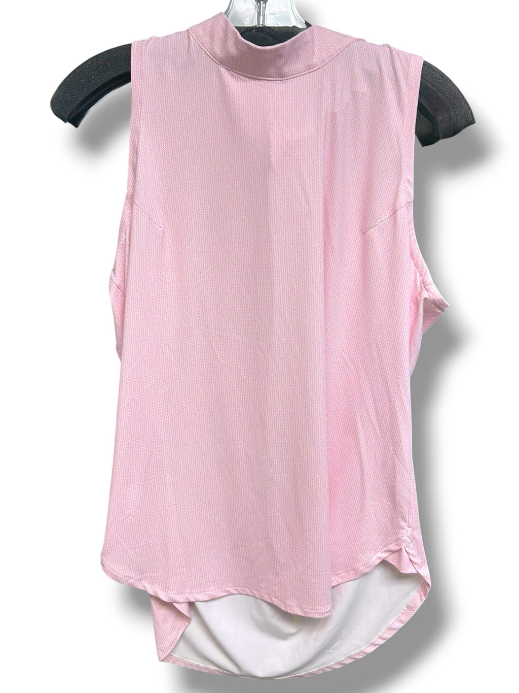 PETER MILLAR PINK HIGH NECK SLEEVELESS PERFORMANCE SPF 50 PINK TANK SIZE LARGE
