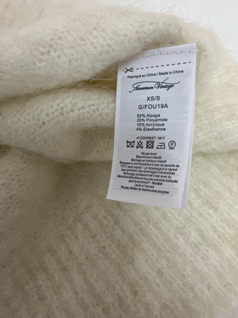 AMERICAN VINTAGE FOUBAY OVERSIZED CARDIGAN SWEATER ALPACA WOOL BLEND