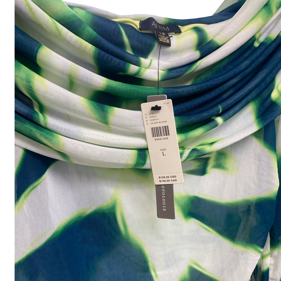 Y2K ANTHROPOLOGIE NWT AFRM POLLY MESH OFF THE SHOULDER MAXI SIZE L