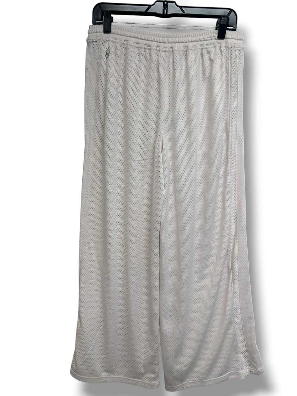 FP MOVEMENT OVERTIME WIDE LEG MESH OFF WHITE PANTS SIZE MEDIUM