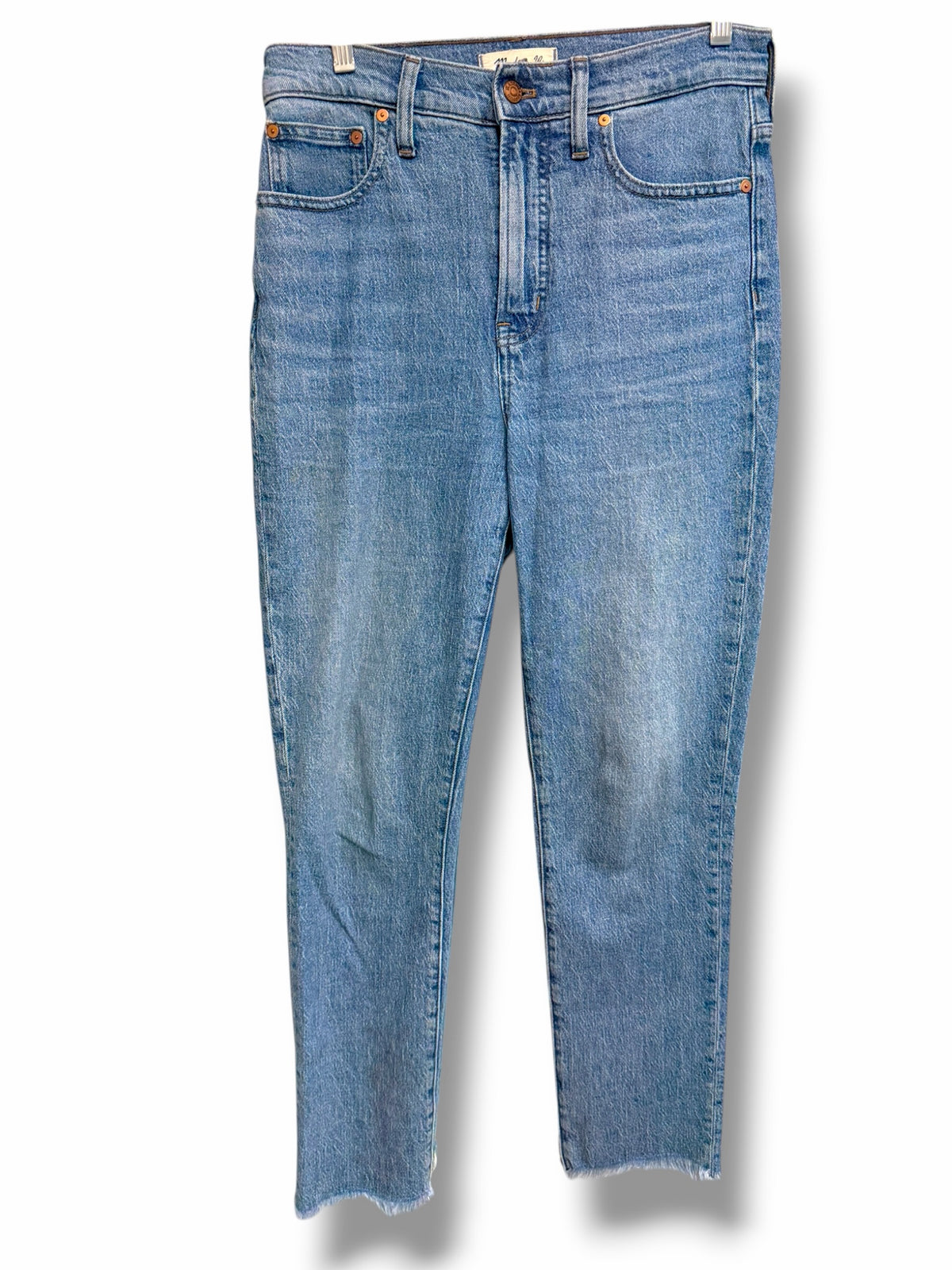 MADEWELL THE PERFECT VINTAGE JEAN FRAY HEM SIZE 28 TALL