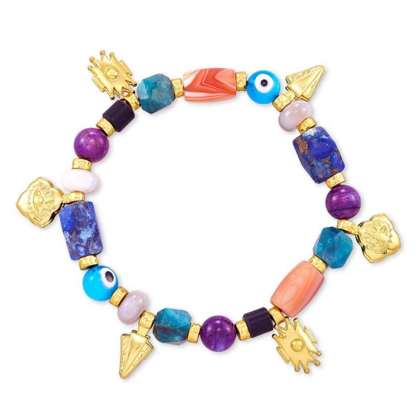 KENDRA SCOTT BEADED SHIVA STRETCH BRACELET