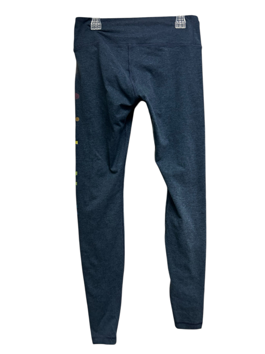 AVIATOR NATION FULL LENGTH HEATHERED LEGGING RAINBOW LOGO LEGGINGS SIZE MEDIUM