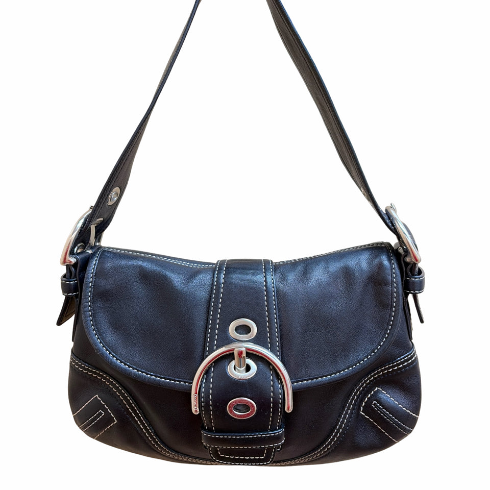 COACH VINTAGE '90s/00s SOHO LEATHER SHOULDER MINI BAG F10188
