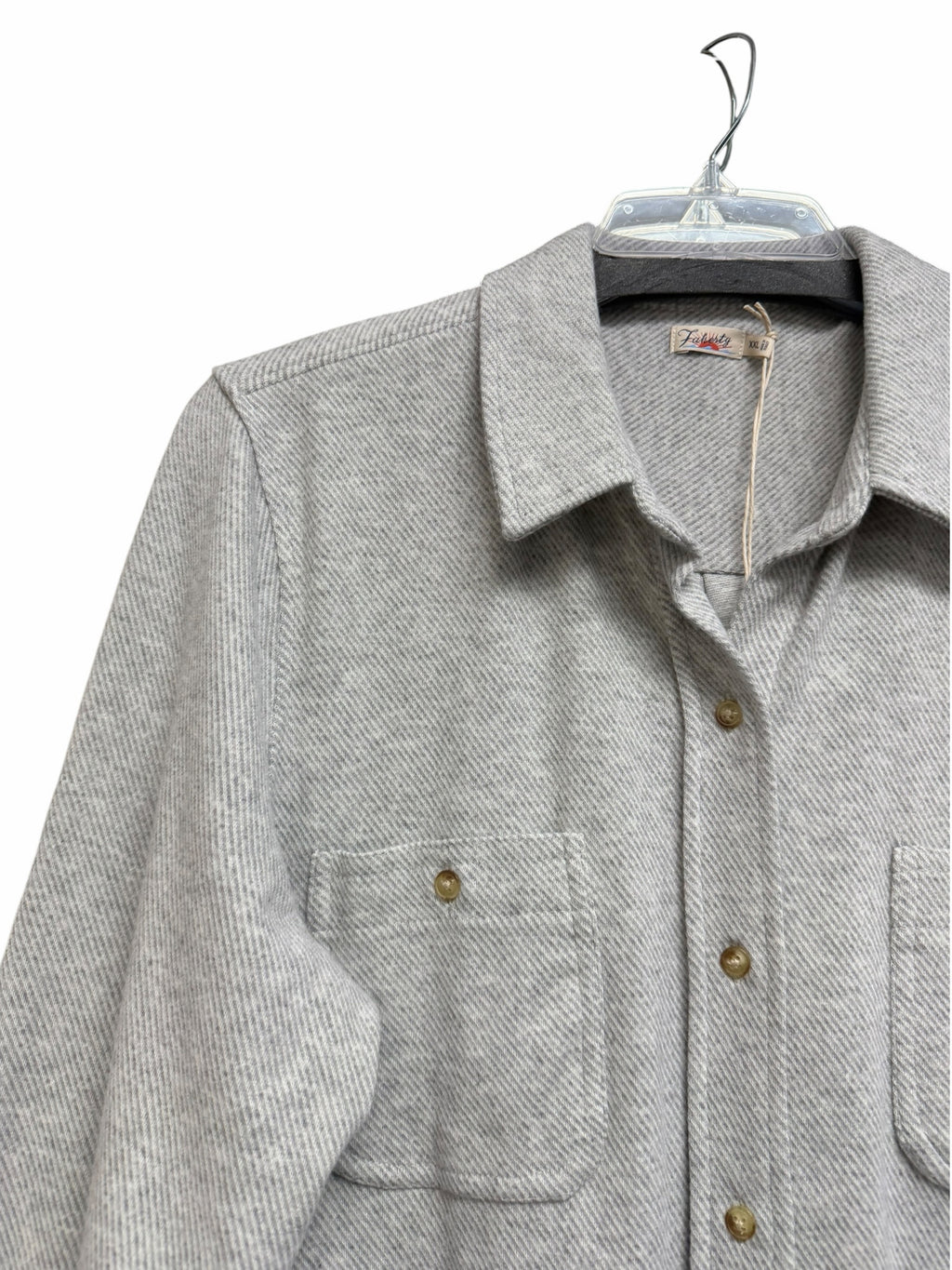 NWT WOMEN'S FAHERTY LEGEND LIGHT GRAY SWEATER SHIRT SIZE XXL