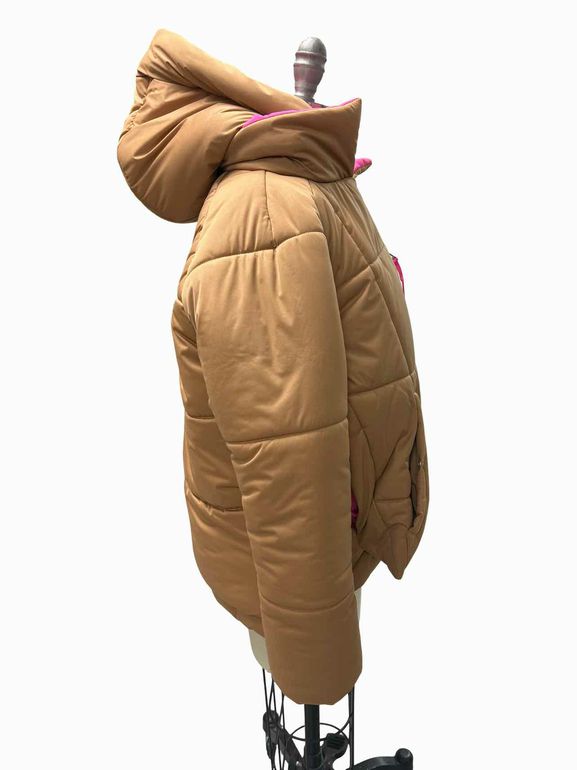 ANTHROPOLOGIE AVEC LES FILLES COLORBLOCK HOODED PUFFER SIZE: S