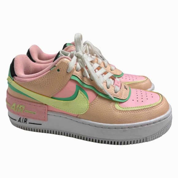 NIKE AIR FORCE 1 PINK/GREEN "ARCTIC PUNCH"  SIZE 7