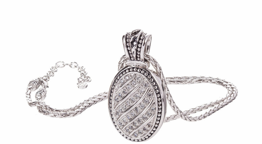 JOHN MEDEIROS SPARKLING SEAS PAVE NECKLACE