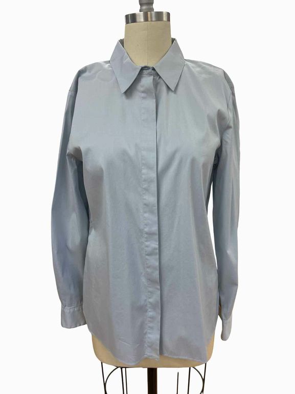 THEORY FITTED SHIRT IN STRETCH COTTON SIZE: L