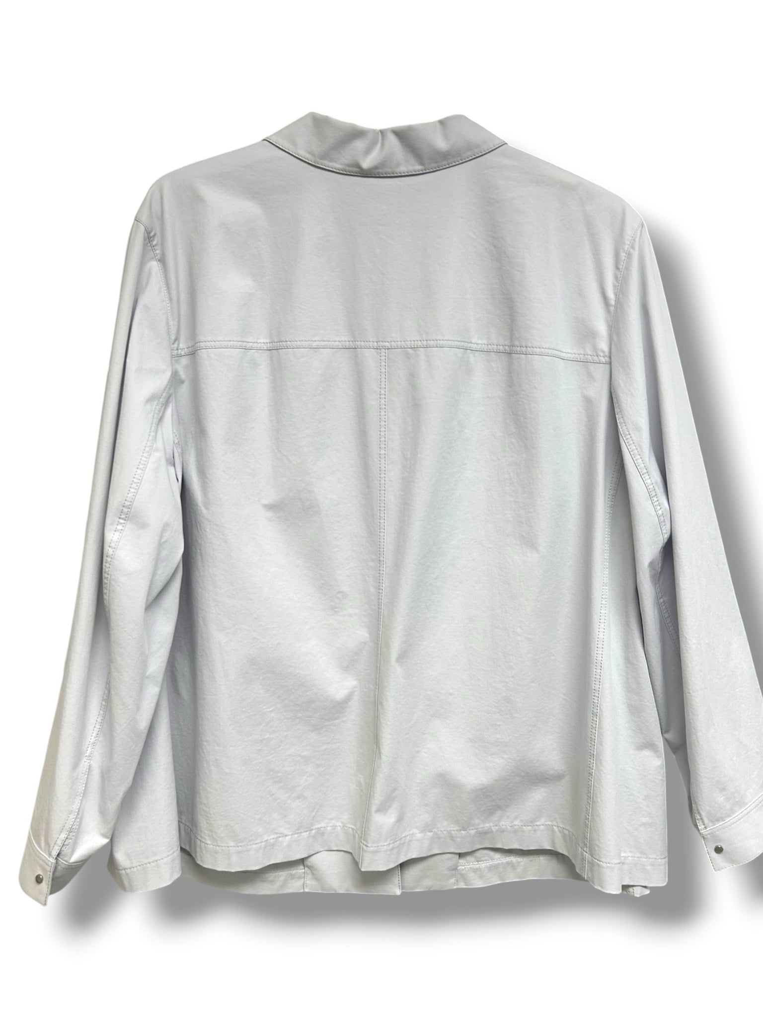 LAFAYETTE 148 JAREN COTTON STRETCH JACKET IN AERIAL BLUE SIZE 3X
