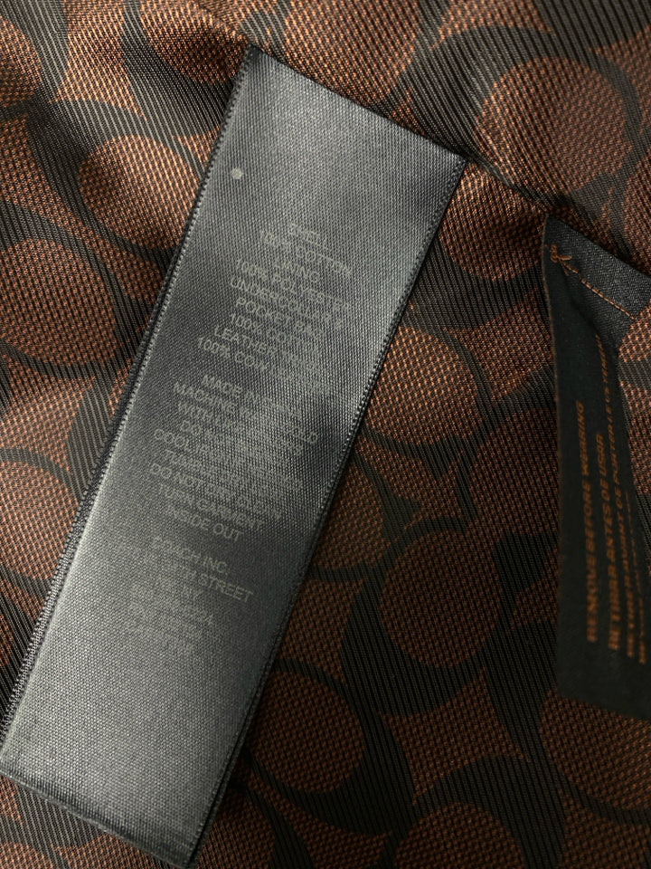 COACH ICON SHORT TRENCH COAT TRUE NAVY SIZE SMALL